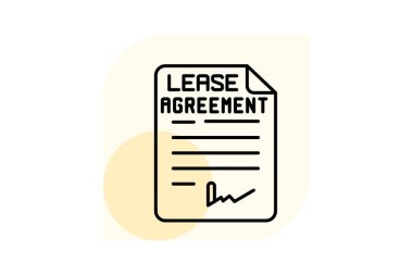 Kira sözleşmesi, vektör, piksel mükemmel, illüstratör dosyası