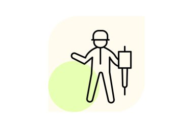 Mimar, vektör, piksel mükemmel, illüstratör dosyası