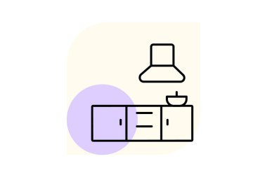 Mutfak Kaldırma, vektör, piksel mükemmel, illüstratör dosyası