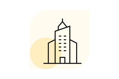 İş Merkezi, vektör, piksel mükemmel, illüstratör dosyası