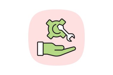 Bakım İsteği, vektör, piksel mükemmel, illüstratör dosyası