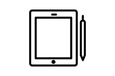 Tablet, vektör, piksel mükemmel, illüstratör dosyası