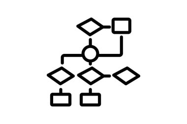 Akış şeması, vektör, piksel mükemmel, illüstratör dosyası