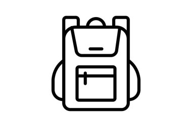 Sırt çantası, vektör, piksel mükemmel, resimleyici dosyası