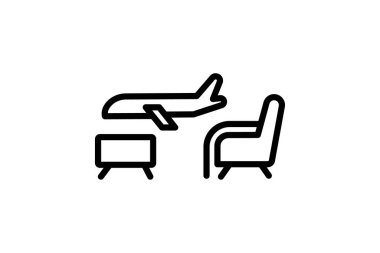 Havaalanı Salonu, vektör, piksel mükemmel, illüstratör dosyası