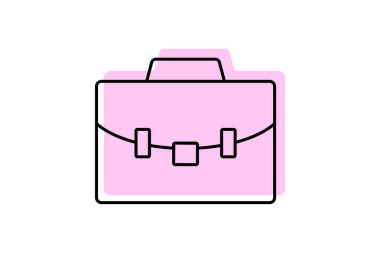 İş Bavulu, vektör, piksel mükemmel, illüstratör dosyası