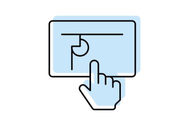 Sunum Klipsi, vektör, piksel mükemmel, illüstratör dosyası