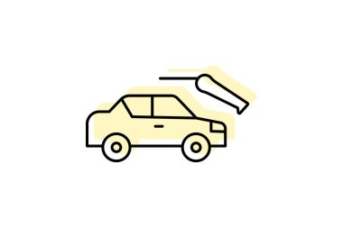 Araba Kiralama, vektör, piksel mükemmel, illüstratör dosyası