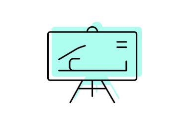 Beyaz tahta, vektör, piksel mükemmel, illüstratör dosyası