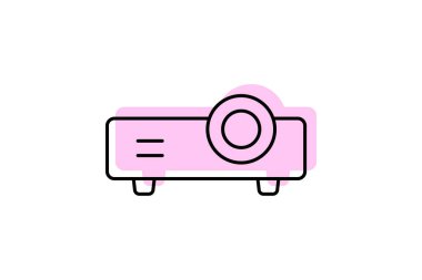 Projektör, vektör, piksel mükemmel, çizer dosyası