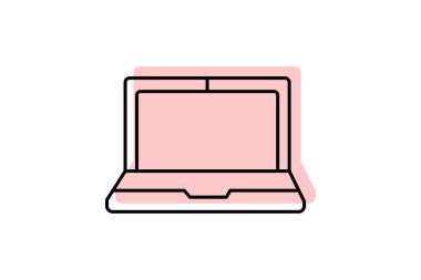 Laptop, vektör, piksel mükemmel, illüstratör dosyası