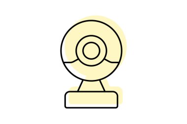 Web kamerası, vektör, piksel mükemmel, illüstratör dosyası