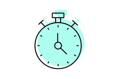 Zamanlayıcı, vektör, piksel mükemmel, illüstratör dosyası