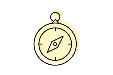 Pusula, vektör, piksel mükemmel, illüstratör dosyası