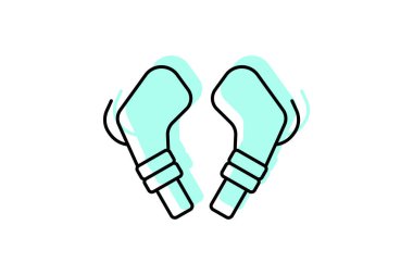 Kulak tıkacı, vektör, piksel mükemmel, illüstratör dosyası