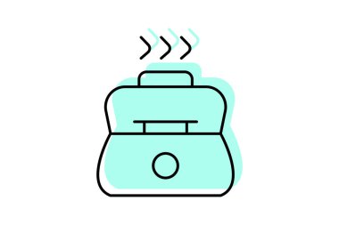 Taşınabilir Steamer, vektör, piksel mükemmel, illüstratör dosyası