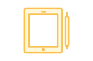 Tablet, vektör, piksel mükemmel, illüstratör dosyası