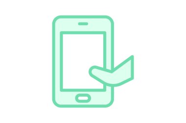 Akıllı telefon, vektör, piksel mükemmel, çizer dosyası