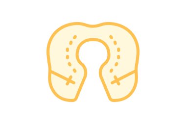 Seyahat Yastığı, vektör, piksel mükemmel, illüstratör dosyası