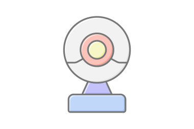 Web kamerası, vektör, piksel mükemmel, illüstratör dosyası