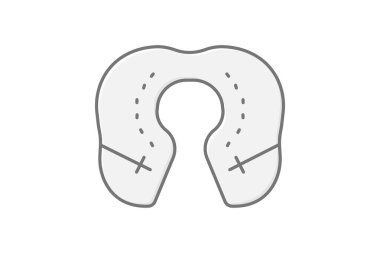Seyahat Yastığı, vektör, piksel mükemmel, illüstratör dosyası