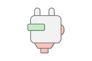 Seyahat Adaptörü, vektör, piksel mükemmel, illüstratör dosyası