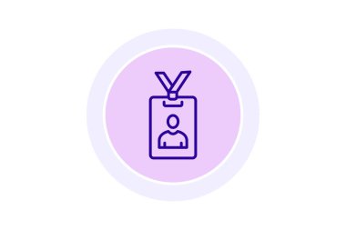 Konferans rozeti, vektör, piksel mükemmel, illüstratör dosyası