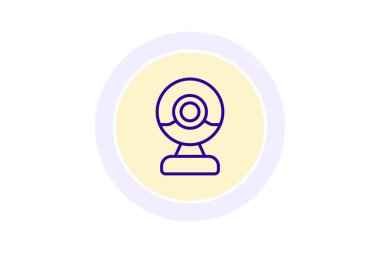 Web kamerası, vektör, piksel mükemmel, illüstratör dosyası