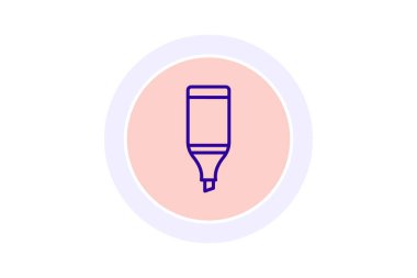 Vurgulayıcı, vektör, piksel mükemmel, illüstratör dosyası