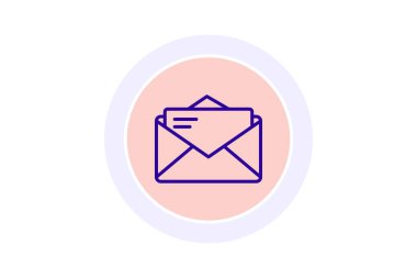 Zarf, vektör, piksel mükemmel, illüstratör dosyası