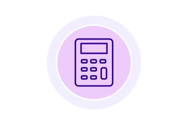 Hesap makinesi, vektör, piksel mükemmel, illüstratör dosyası