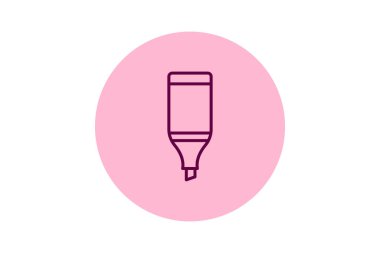 Vurgulayıcı, vektör, piksel mükemmel, illüstratör dosyası