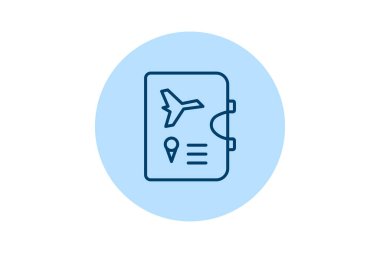 Seyahat Günlüğü, vektör, piksel mükemmel, illüstratör dosyası