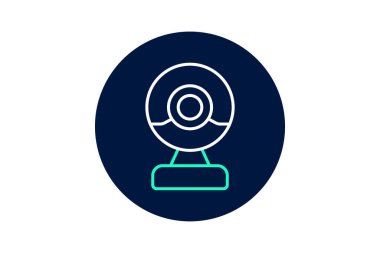 Web kamerası, vektör, piksel mükemmel, illüstratör dosyası