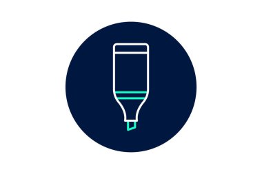 Vurgulayıcı, vektör, piksel mükemmel, illüstratör dosyası