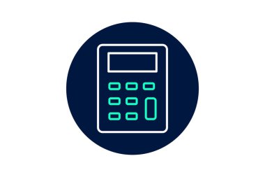 Hesap makinesi, vektör, piksel mükemmel, illüstratör dosyası