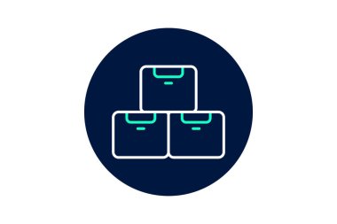 Paketleme Küpleri, vektör, piksel mükemmel, resimleyici dosyası