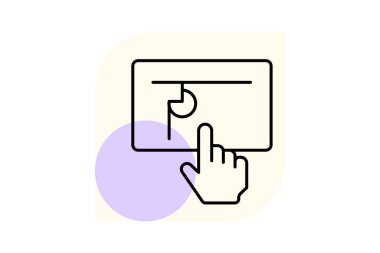 Sunum Klipsi, vektör, piksel mükemmel, illüstratör dosyası