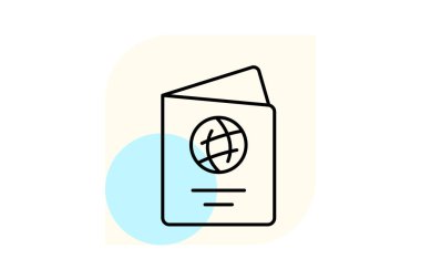 Pasaport, vektör, piksel mükemmel, illüstratör dosyası