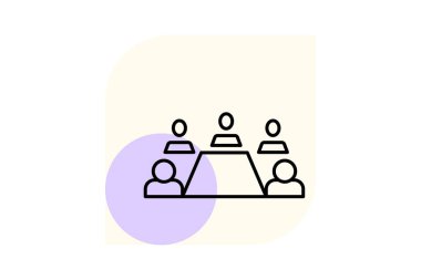 Buluşma odası, vektör, piksel mükemmel, illüstratör dosyası