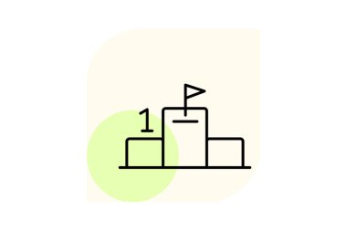 Podyum, vektör, piksel mükemmel, illüstratör dosyası