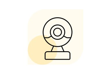 Web kamerası, vektör, piksel mükemmel, illüstratör dosyası