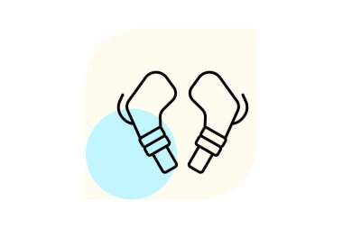 Kulak tıkacı, vektör, piksel mükemmel, illüstratör dosyası