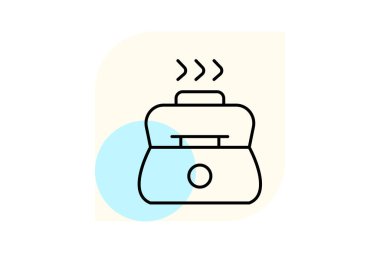 Taşınabilir Steamer, vektör, piksel mükemmel, illüstratör dosyası