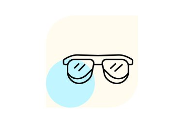 Güneş gözlüğü, vektör, piksel mükemmel, illüstratör dosyası