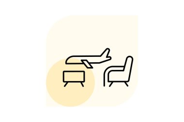 Havaalanı Salonu, vektör, piksel mükemmel, illüstratör dosyası