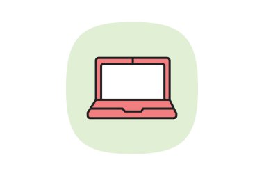 Laptop, vektör, piksel mükemmel, illüstratör dosyası