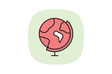 Dünya, vektör, piksel mükemmel, illüstratör dosyası