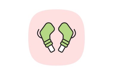 Kulak tıkacı, vektör, piksel mükemmel, illüstratör dosyası