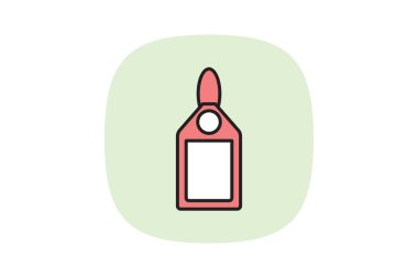 Bagaj Etiketi, vektör, piksel mükemmel, illüstratör dosyası